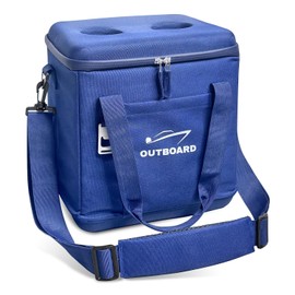 Outboard 6-Layer Insulated Large Soft Shell Cooler, 15L Leakproof Ice Chest, Portable Waterproof Bag Fits 24 Cans, Tall Bottles, Lightweight Lunch Box for Camping, Travel, Beach, Fishing, Work