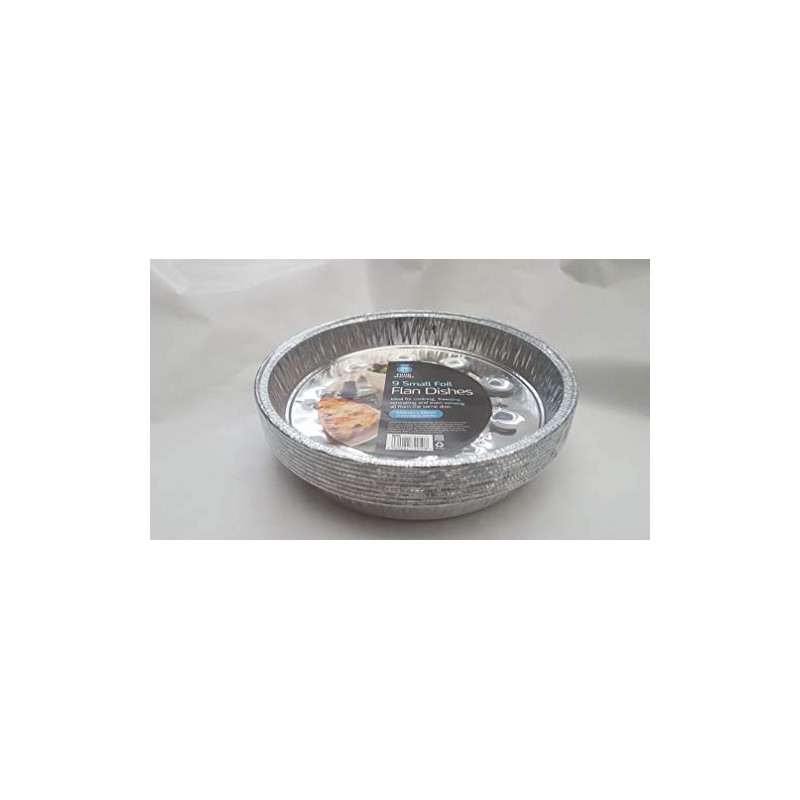 9 x foil flan Dish 215 x24 Disposable Tray