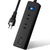 SAYBOUR LC-6C1S-2A1C Power Strip, USB Extension Cord, 6.5 ft (2.5