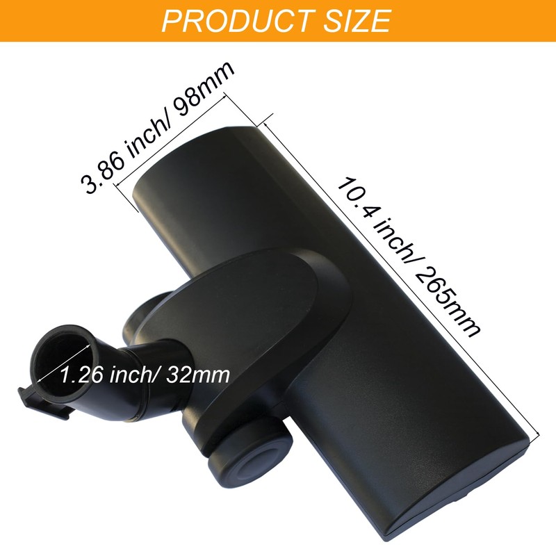 for Shop Vac Turbo Brush Head 1.25" Plus 2 1/2