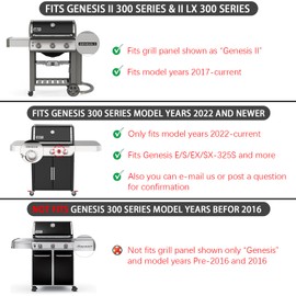 66802 66095 Genesis II E-310 S-335 Grill Grates Replacement Parts for Weber Genesis ii E-315 E-335 S-310 SE-310 Genesis 2 300 GS4 GBS LX E-340 LX S-340 Grill Parts Grill Grids Cooking Grates 66805