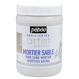 Pebeo 250 ml Raw Sand Mortar, White