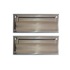 QCAA Solid Brass Mail Slot, with Solid Brass Interior Frame