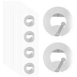NFC Tag Aufkleber 60 Stück, 25mm NTAG213 NFC Karten, Runde NFC Chip Aufkleber, Programmierbar 144 Byte Speicher NFC Sticker, RFID Label Rund für Alle NFC-fähigen Handys und Geräte