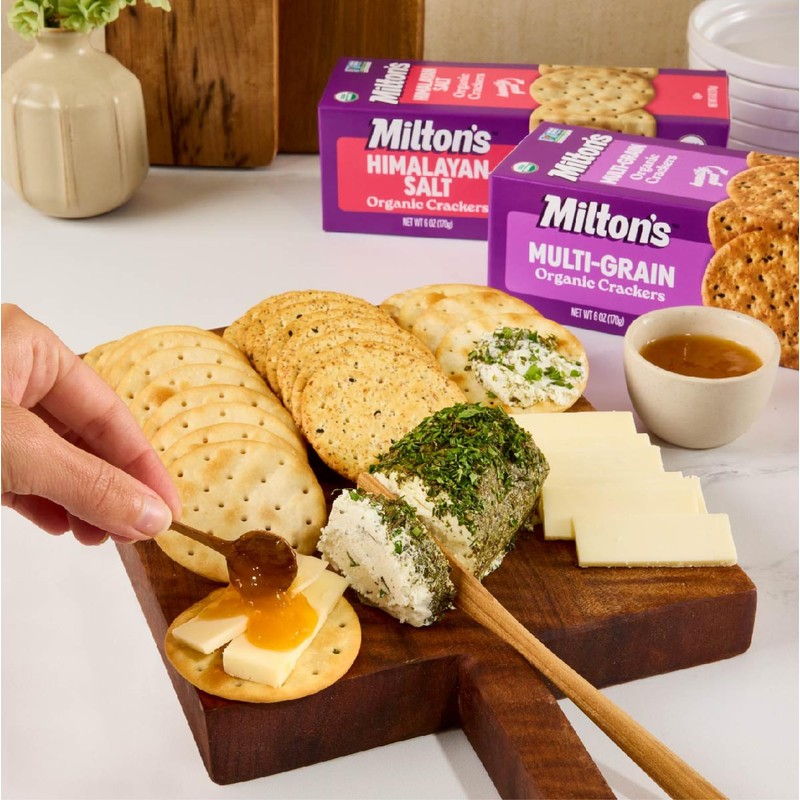 Milton's Organic Crackers, Multi-Grain - Certified Organic, Non-GMO Project Verified,