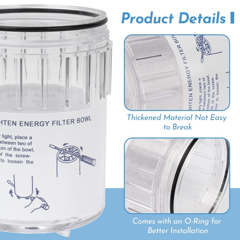 ANTOBLE R0373500 Energy Filter Bowl with O-Ring Replacement Kit for