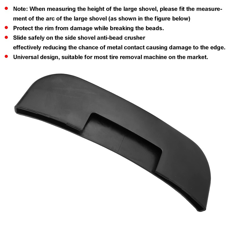 Tyre Shovel Protective Cover ABS Black Tyre Shovel Protective Covers