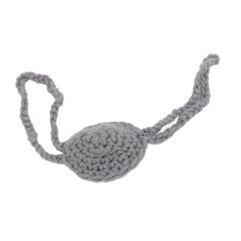 Nose Cover, Winter Nose Warmer, Light and Comfortable, Hand-knitted for Hiking and Skiing (Light Grey)