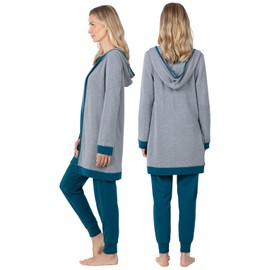 Addison Meadow Ladies Loungewear Sets - 3 Piece Lounge Sets For Women, Teal, MD