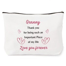 Granny Gifts,Granny Retirement Thank You Womens Day Thoughtful 60th 40th 50th 70th 80th 90th 65th 75th Birthday Mothers Day Christmas Holiday Useful Gifts from Grandchildren Makeup Bag