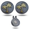 Full Metal Markers Palm Tree Unique Magnetic Metal Golf Ball