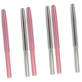Beavorty 6pcs Professional Lip and Brow Makeup Brush Portable Fiber Brushes for Lipstick Lip Balm and Eyebrow Powder for Beginners and Daily Makeup Needs and Colors