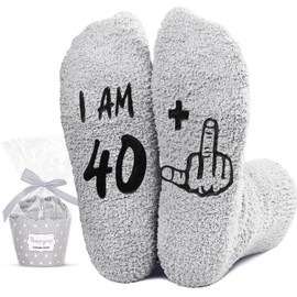 HAPPYPOP 41st Birthday Gifts for Men - Socks for Male 41 Year Olds, Unique Bday Gift Ideas for 41 Year Old Middle-Aged Man Dad Brother
