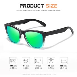 DANAMY Sunglasses Womens Polarized Sunglasses for Women Trendy Designer Mirrored Sunglasses UV400 Protection Sun Glasses