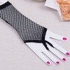 Ypser Long Fishnet Gloves Fingerless With Finger Loop