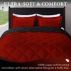 downluxe Queen Comforter Set - Red and Black Queen Comforter