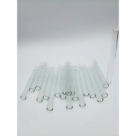 PYREX 4" Long (20 ) Pcs Glass Pyrex Blowing Tubes 10mm OD 8mm ID Tubing 1mm Thick Wall