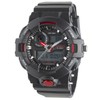 Clefer TS-AD252-RD Men's Wristwatch, Waterproof, Urethane Strap, Black, red