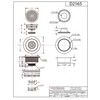 Westbrass D2165-50 Post Style Large Kitchen Basket Strainer with Waste