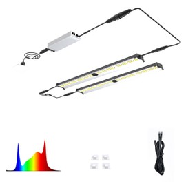 FARMLITE Grow Light Bars Full Spectrum Led Grow Lamps Grow Lights for Indoor Plants Dimmable Daisy Chain for Grow Lights Supplemental Lighting for Grow Tent (120watts)