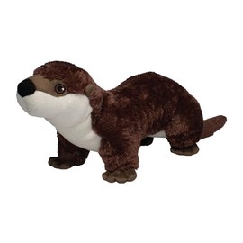 EcoBuddiez - Otter from Deluxebase. 16 Inch Otter Plush Toy. Eco Friendly Children Safe Otter Stuffed Animal Toys Made from Recycled Plastic Bottles.