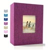 Linen 4x6 Photo Album with Cover Window, 200/300/600 Pockets
