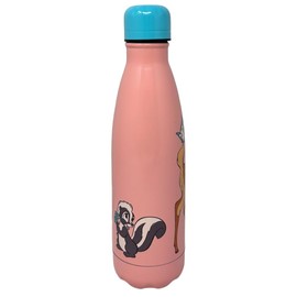 CARTOON Angel & Stitch Blue Stainless Steel Thermos Flask with Screw Cap, 500 ml Stainless Steel Drinking Bottle for Children and Teenagers