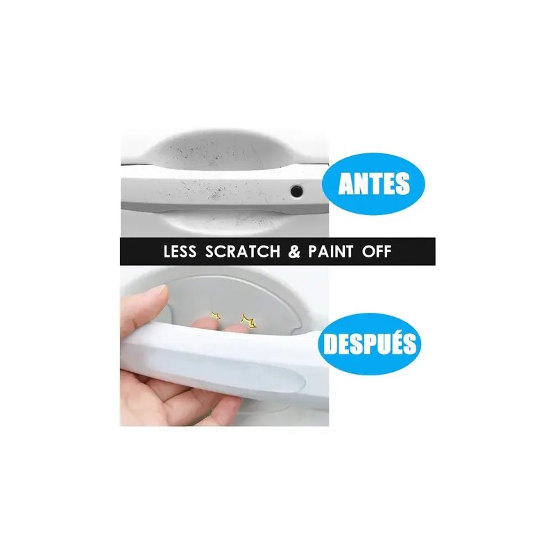 Protector De Arañazos Para Coche, Pegatina De Silicona 8pcs