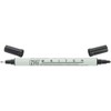 Zig Memory System Writer Dual-Tip Marker, Pure Black, 6 Pack