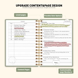 PYNEX Notizbuch A5 Liniert, Notizblock Spiralbindung, Tagebuch 150 Blatt / 300 Seiten Zum Schreiben, 100 GSM College-liniertes Papier,14.5 x 21cm - Salbei Grün