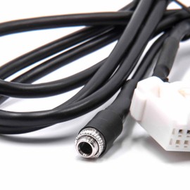 vhbw AUX Audio Adapter Cable Car Radio (120 cm) Compatible with Besturn B70 Car, Car Radio