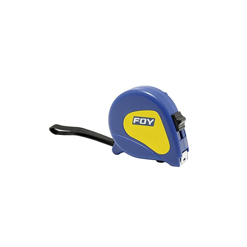 Foy 142122 Flexómetro con carcasa de plástico azul 8 m
