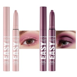 Jolilab Eyeshadow Stick Set, 2 PCS Matte Professional Bright-Colored Contouring and Highlight Eyeshadow Stick, Cream Waterproof Long Lasting High Pigmented Eye Shadow. (2, 01+18 2pcs)