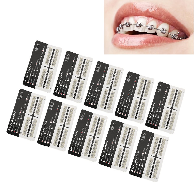 200pcs 022 Slot Dental Brackets Brace Highly Polished Monoblock Edgewise