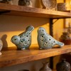 Jeukwud Set of 2 Ceramic Bird Figurines, Ceramic Bird Statues