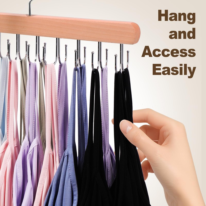 2 Pack Tank Top Hanger, 40 Hooks Large Capacity Bra