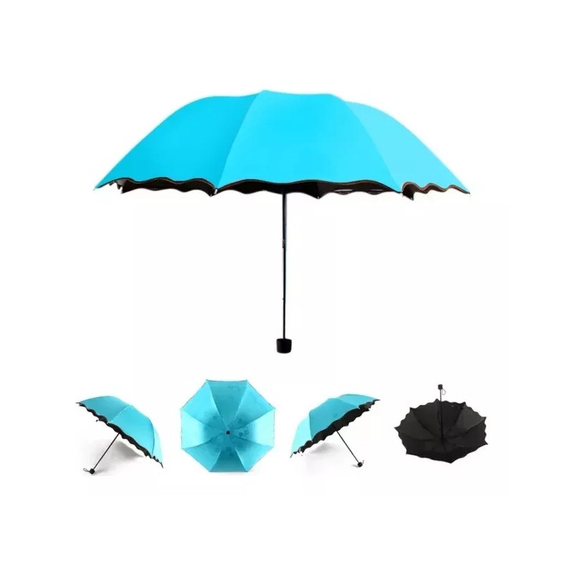 EGTMA Sombrilla Paraguas Plegable Y Portátil Para Sol Lluvia