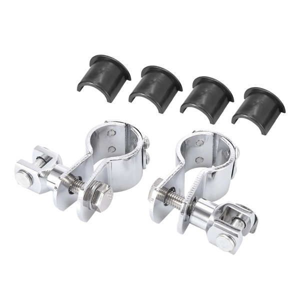 A ABSOPRO Engine Guard Highway Foot Pegs Mount Clamp 1"