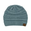 C.C Trendy - Gorro de punto trenzado grueso y suave