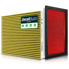 Dacall Activated Carbon Cabin & Engine Air Filter Set fit for INFINITI JX35 (2013)/QX60 (2014-2020) 3.5L, for Nissan Altima/Maxima/Murano/Pathfinder 3.5L (2013-2024), Replace CF11776, CA4309