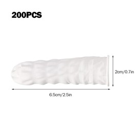 Finger Cots Antistatic, Latex Finger Cot, Pack of 200 Natural Latex Finger Cots, General Finger Cots Disposable Latex Nail Cover Durable Highly Elastic Antistatic Protection Sleeve Tool