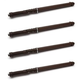 cyclingcolors 4 x Floating Shelf Brackets 25 kg Shelf Brackets Furniture Brown Invisible Shelf Brackets Wood Screws 14 x 165 mm