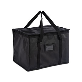 Crevice Insulated Lunch Bag Thermal Cooler Bag - Leakproof Reusable Lunch Box Cool BagTote for Men & Women, Work School Picnic Travel Food Delivery(9.5L-Black)