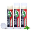 Peppermint Lip Balm Bulk 3 Pack, Organic Mint Lip Balm