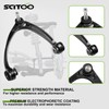 SCITOO 10pcs Suspension Kit Outer Inner Tie Rod End w/Boot