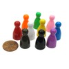 Set of 10 Halma 25mm Pawn Peg Game Pieces Multicolor