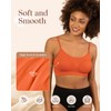 Coobie Seamless Scoopneck Bra,Orange,One Size