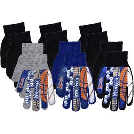 Polar Boys MVP Sports Warm Knit Glove, B6b1567 Blue, OSFM