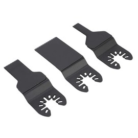 Quick Release Oscillating Saw Blades Set 3Pcs High Carbon Steel 10mm 20mm 34mm Power Saw Blades Precision Cutting Multi Tool for Metal Wood Plastic