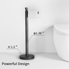 YUMORE Toilet Paper Holder Stand Freestanding, Weighted and Sturdy Matte